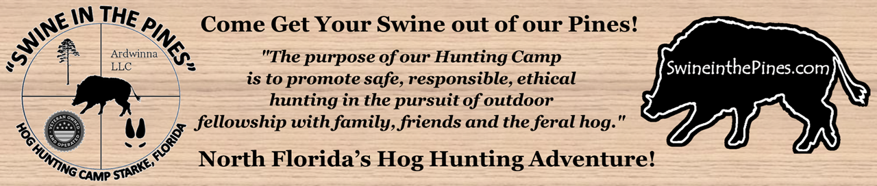 Swine in the Pines - Northeast Florida Hog Hunting - Guided Hunts - Feral Hogs/Pigs - Florida Boar Hunts
